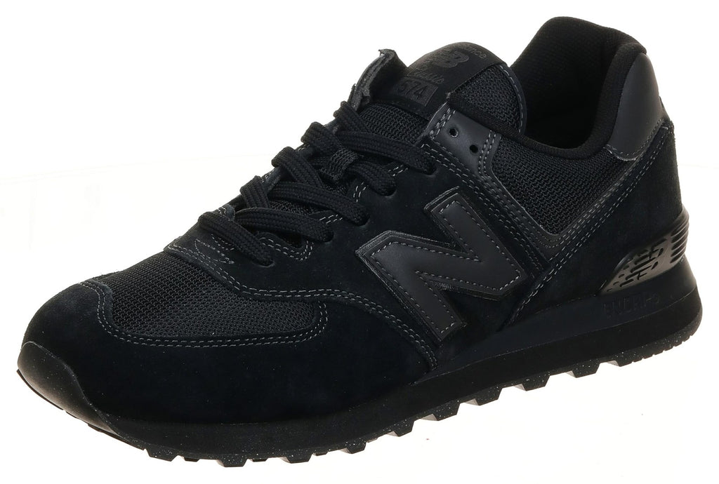 New Balance Men's 574 Core Sneaker, Black/White, 10.5M US