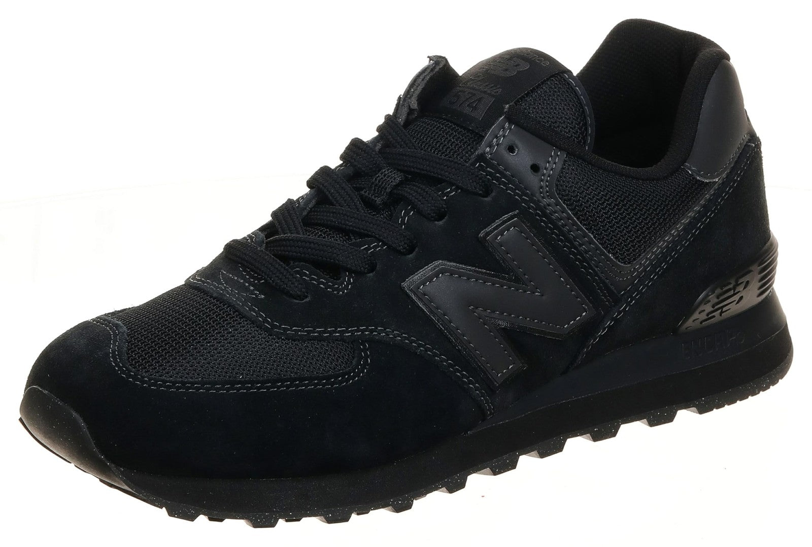 New Balance Men's 574 Core Sneaker, Black/White, 10.5M US