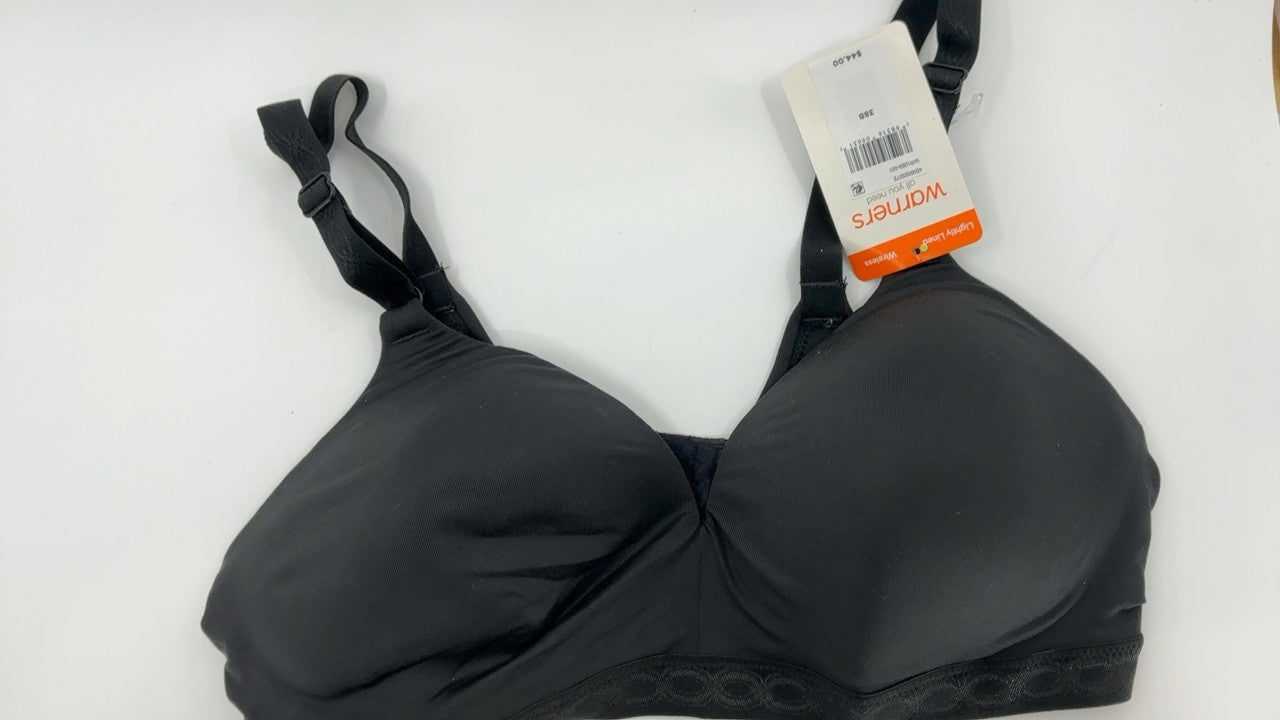Warner's Cloud 9 Wireless Lightly Lined Bra 1269 Rich Black 38B