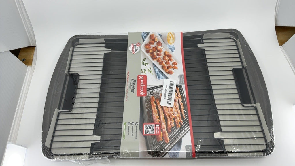 15x10.5 Nonstick Baking Pan w/ Wire Rack - Dishwasher Safe