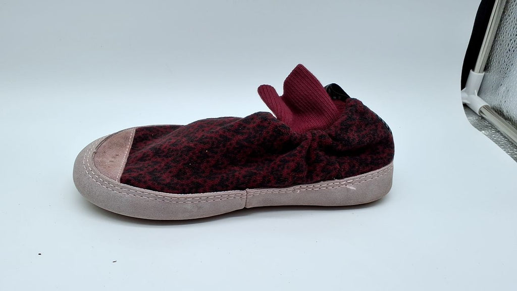Acorn Unisex Polar Pair Ankle Fleece Slipper Sock, Garnet, 5.5-7 US Women