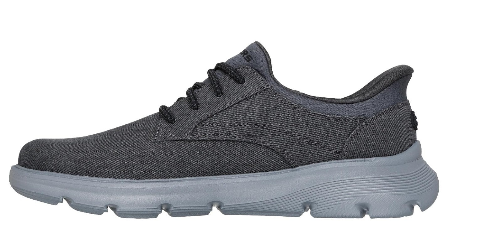 Skechers USA Men's Men's Arch Fit Garza-Thaddeus Bungee, Char (Charcoal), 10