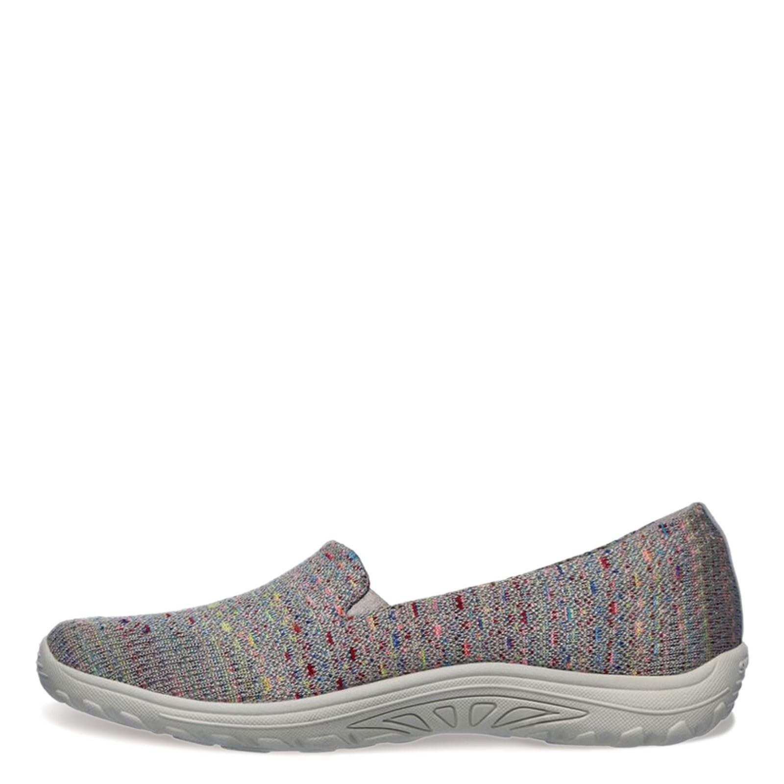 Skechers Reggae Fest Wicker Knit Slip On Loafers, Taupe, Women's Size 7