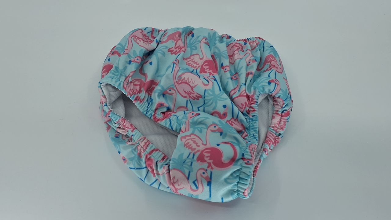 i play. by Green Sprouts Pull-Up Swim Diaper, 2-3T, Aqua Palm