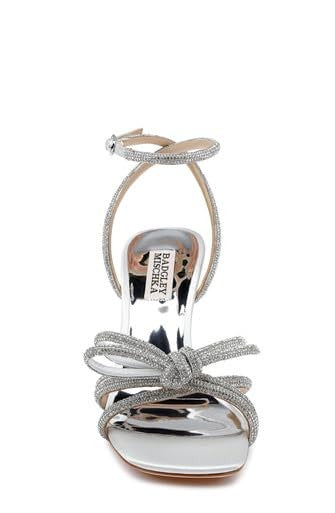 Badgley Mischka Women's Effie Heeled Sandal, Champagne, 9