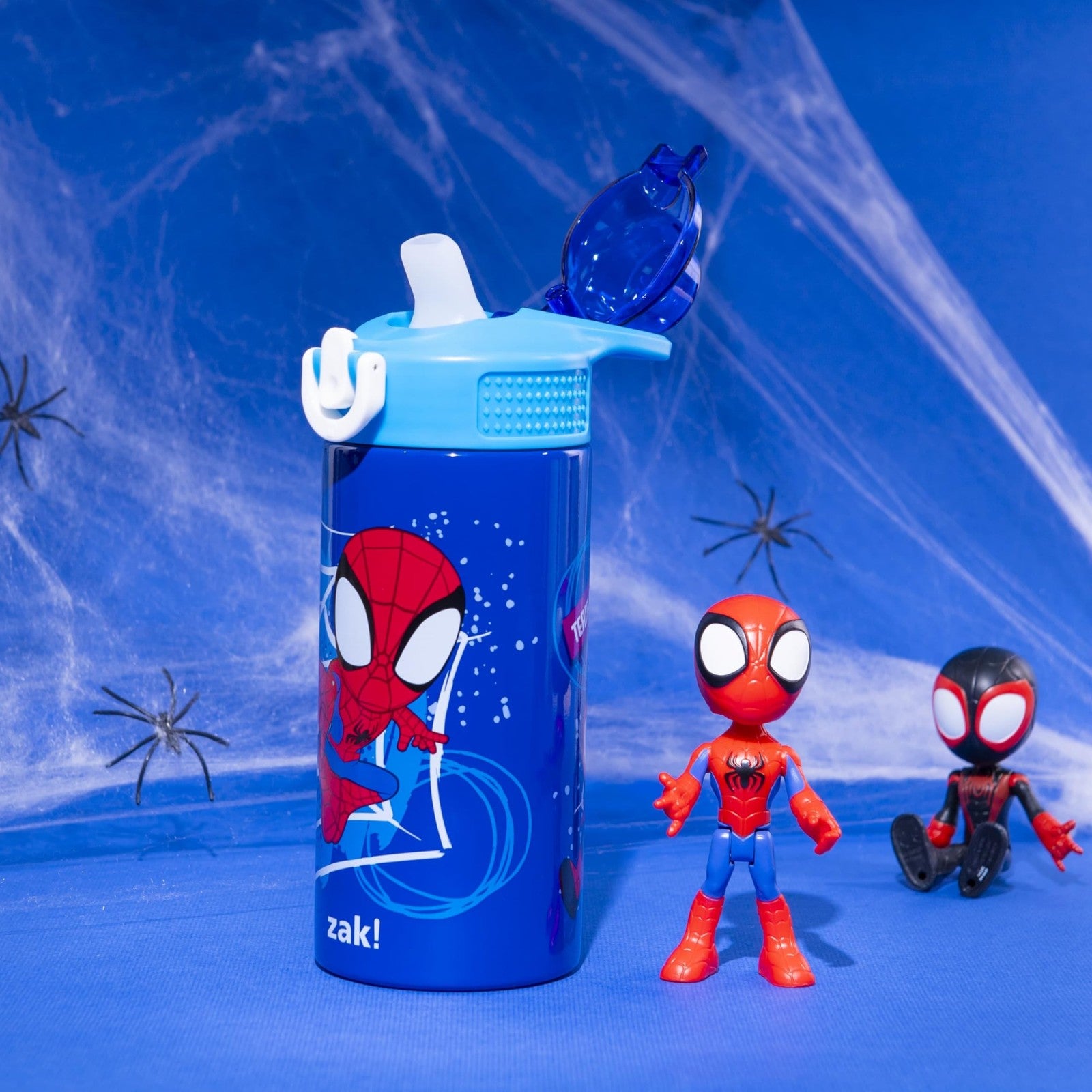 14oz Spider-Man Kids Water Bottle, Stainless Steel, Leak-Proof, Insulated