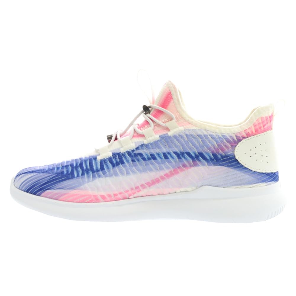 Propét Women's TravelBound Sneakers, White/Peri, 12 X-Wide US