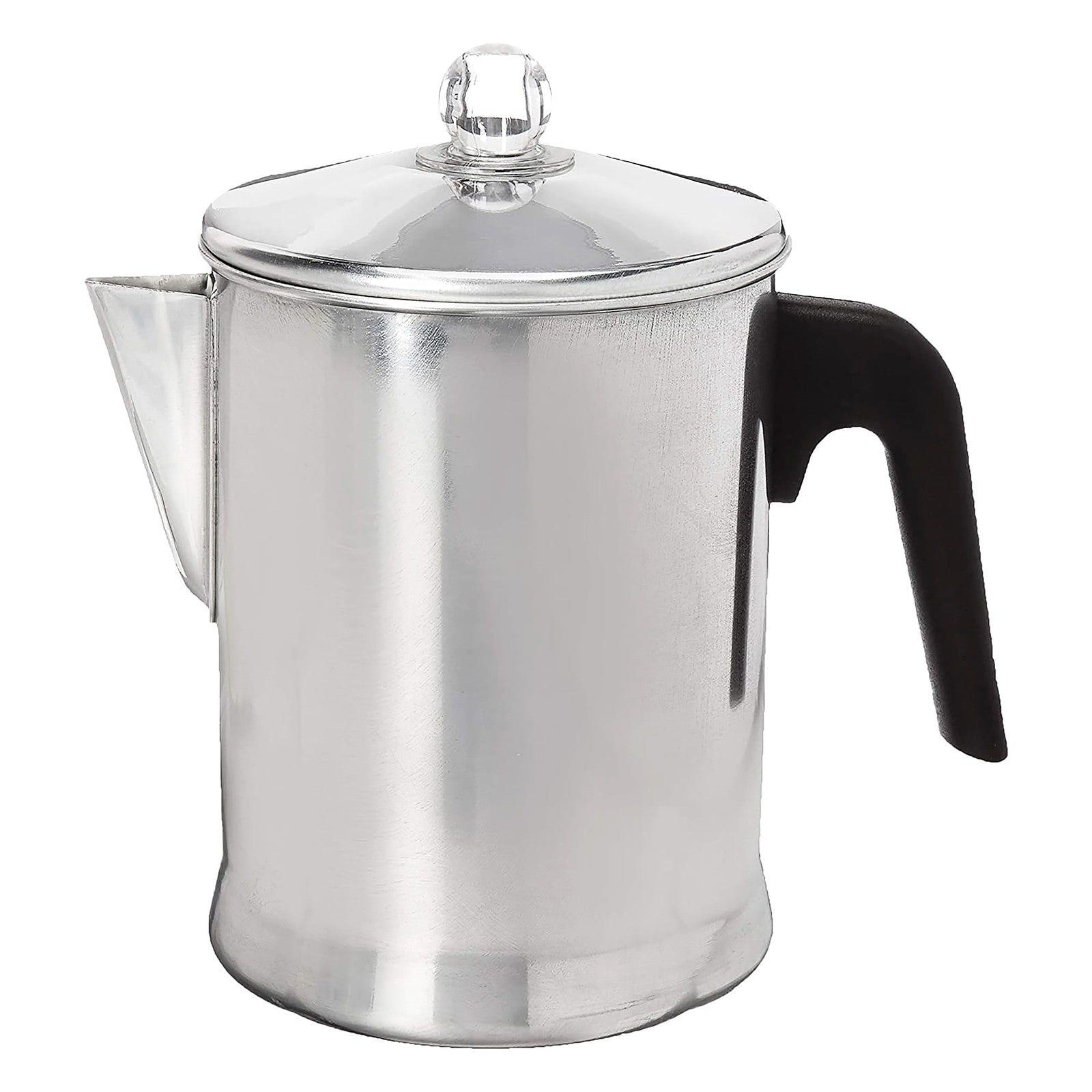 Durable 9 Cup Stovetop Coffee Percolator - Primula Aluminum Silver