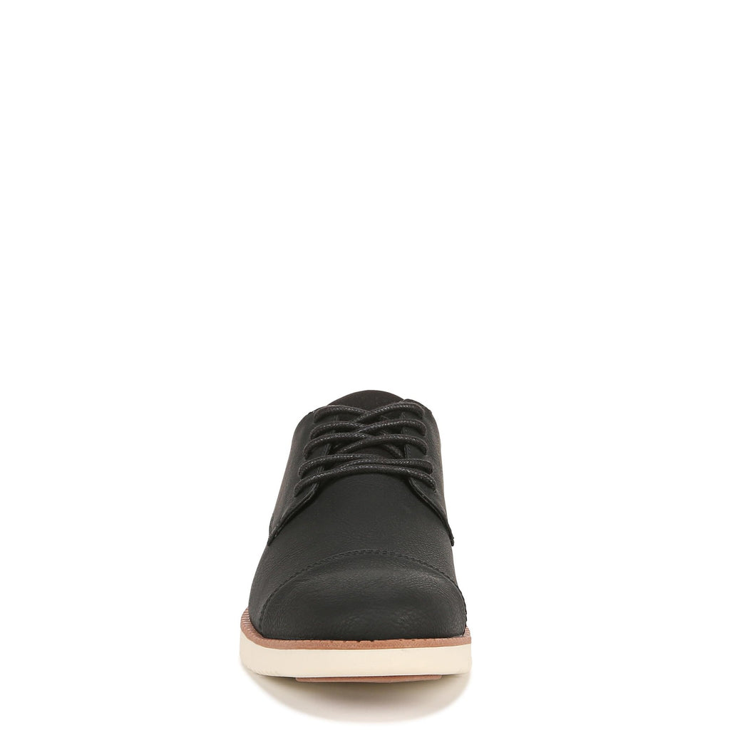 Dr. Scholl's Shoes Mens Sync Cap Toe Lace Up Oxford Black Smooth 9.5 M