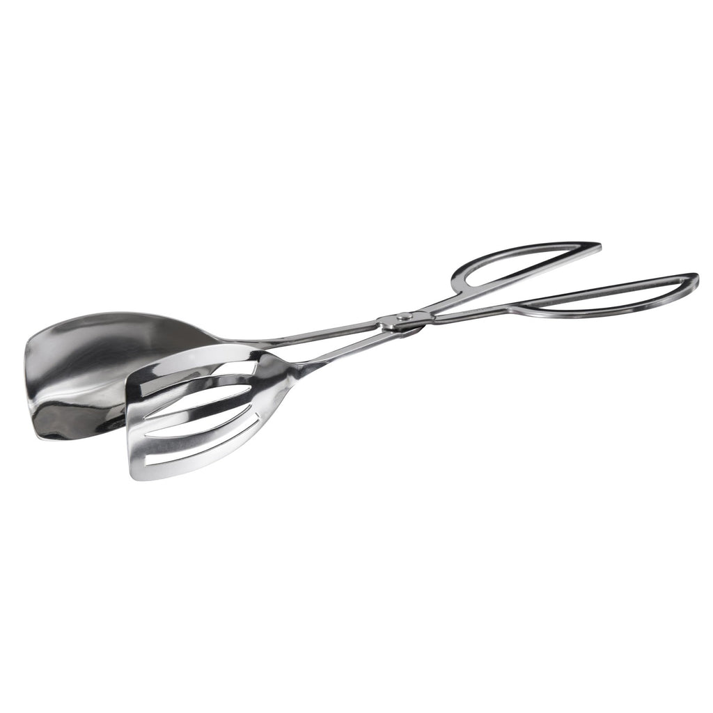Winco Stainless Steel Salad Tongs, Scissor Style, 10"