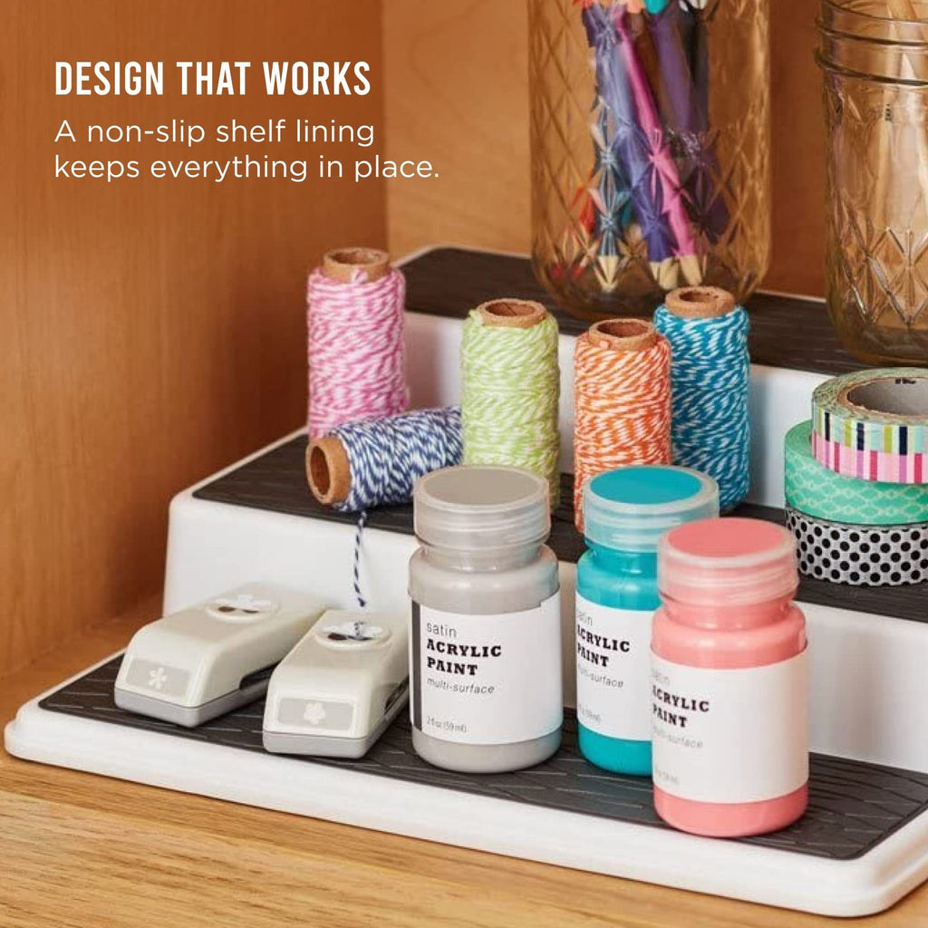 Copco 3-Tier Spice Organizer, 10-Inch Non-Slip Shelf for Cabinets