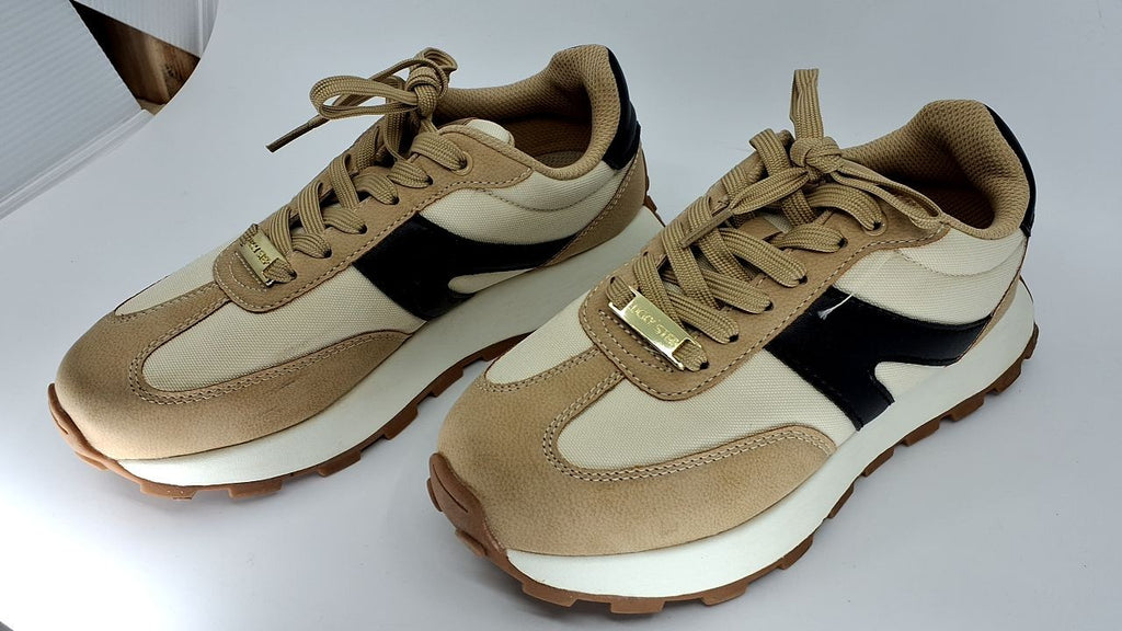 LUCKY STEP Women's Casual Trainers Platform Sneakers Size 8 B(M) US