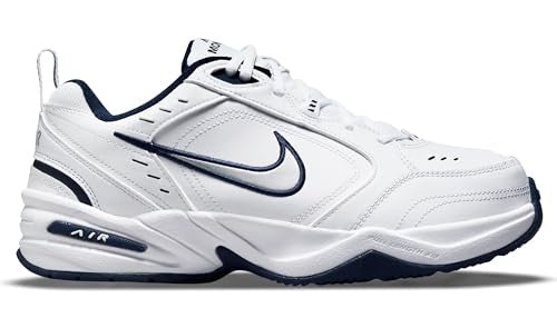 Nike Men's Air Monarch IV D Training Shoes, White/Navy, 10.5 M