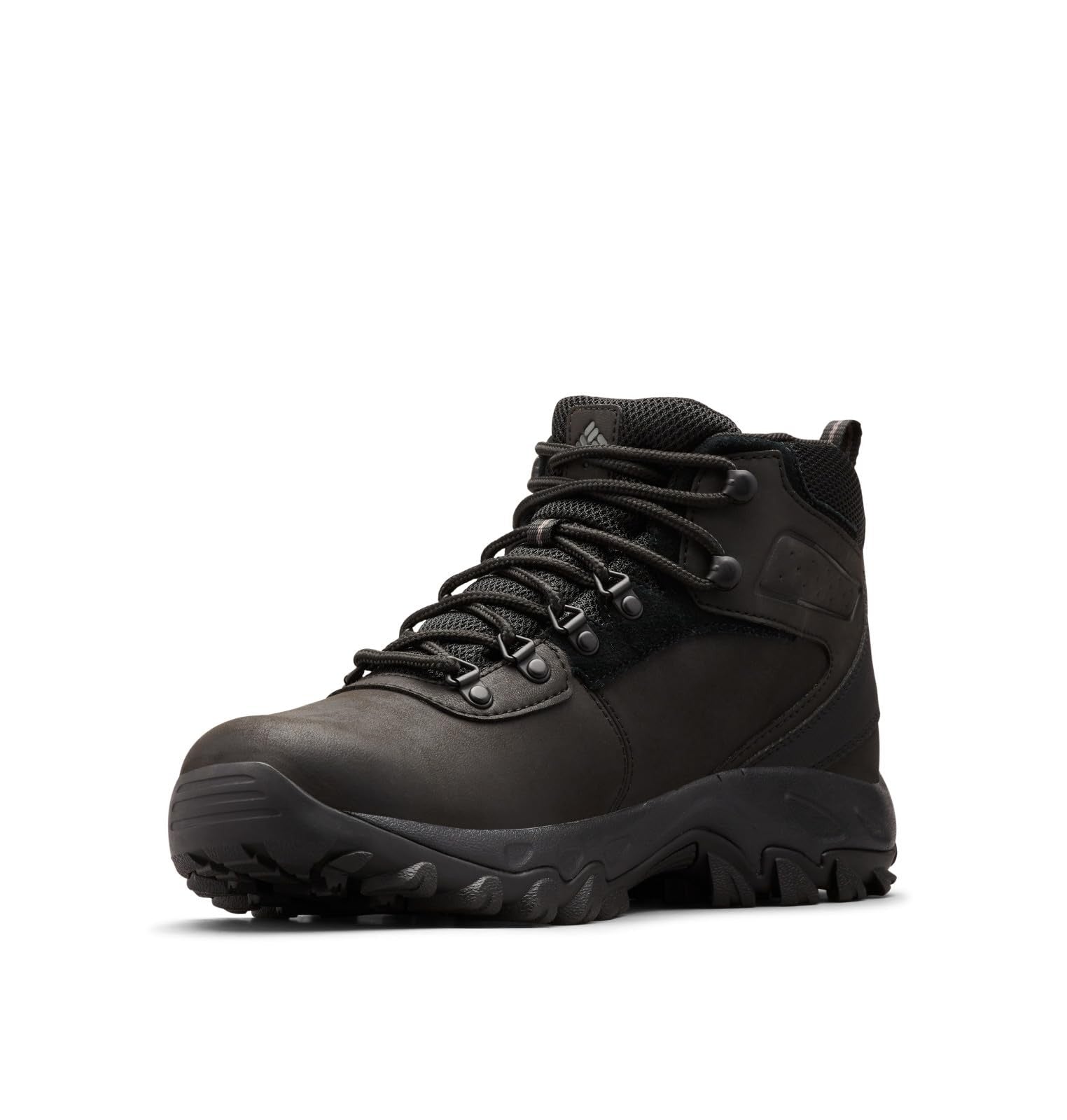 Columbia Mens Newton Ridge Plus II Waterproof Hiking Boot, Black/Black, 9.5