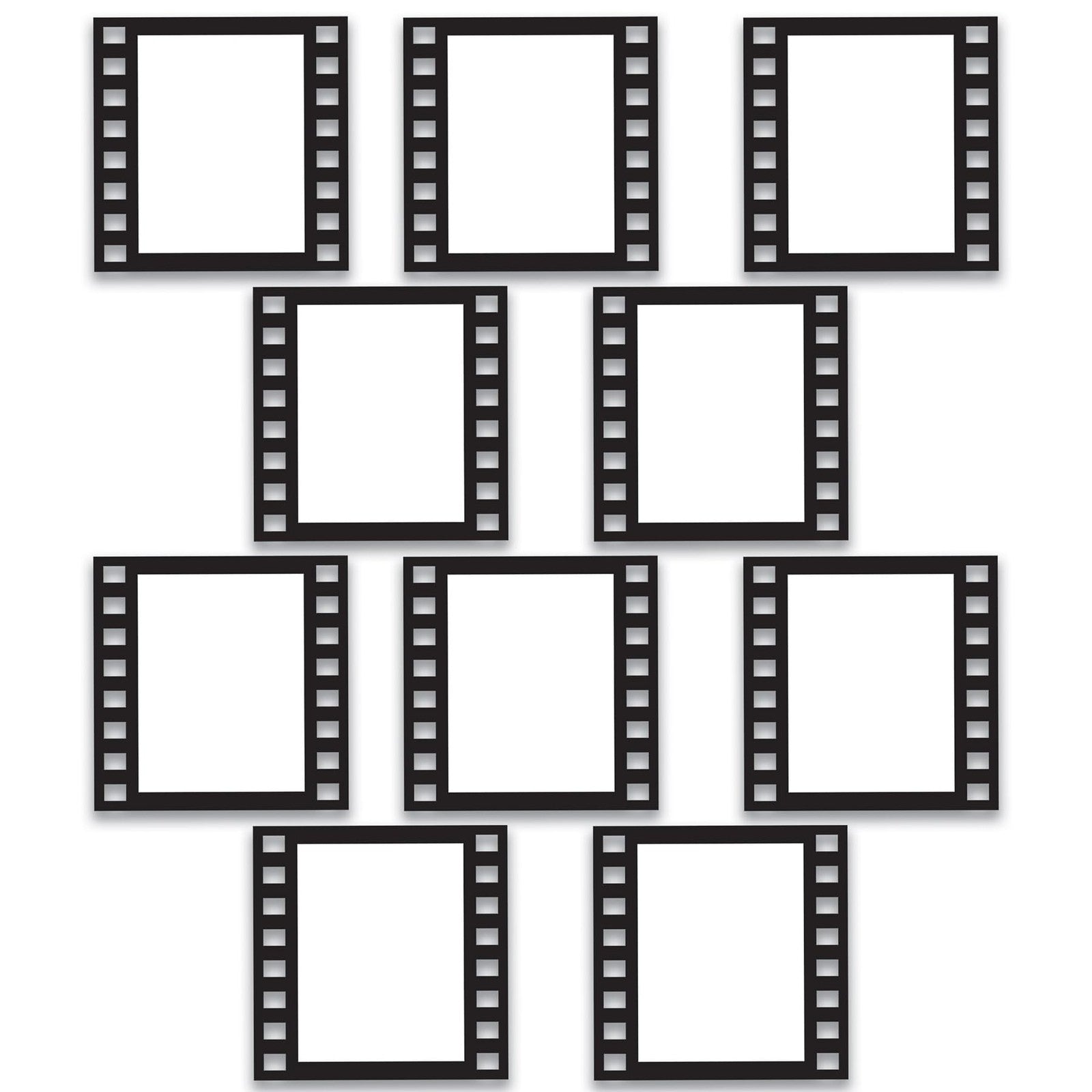 Customizable 12in Filmstrip Photo Frames - 10 Pack for Parties