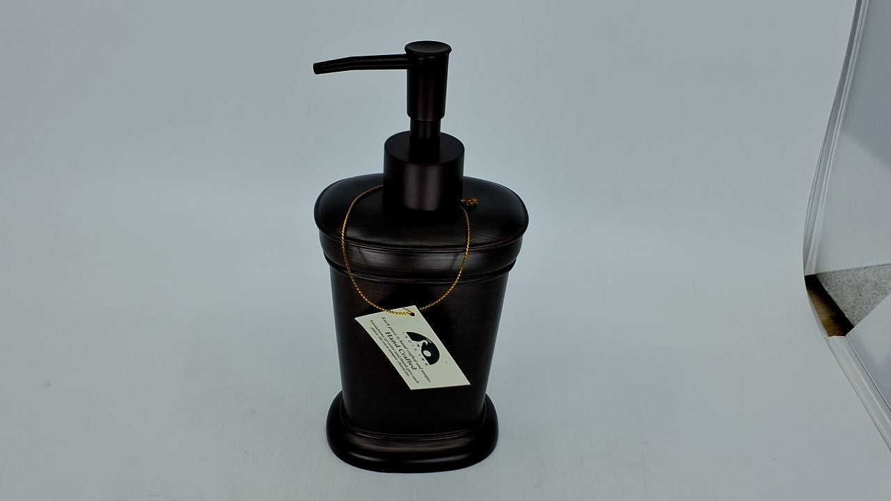 Marion Soap Dispenser Bronze Resin Lotion Pump for Bathroom Decor