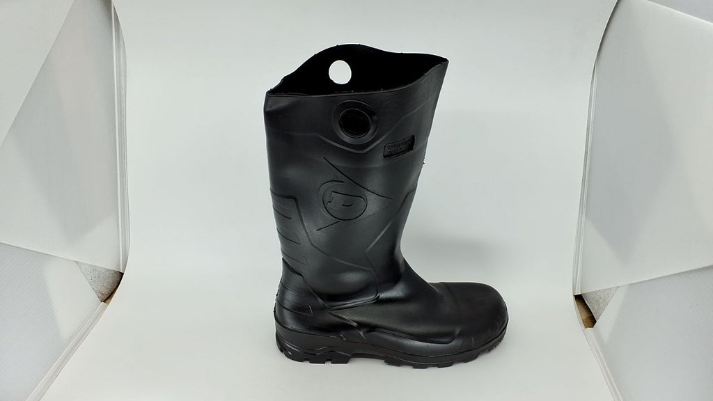 Dunlop Chesapeake Boots, Size 8 Black, Lightweight & Waterproof