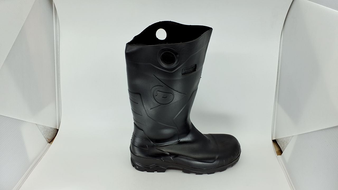Dunlop Chesapeake Boots, Size 8 Black, Lightweight & Waterproof
