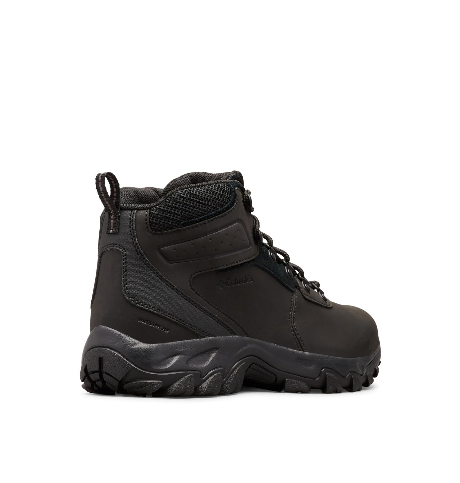 Columbia Mens Newton Ridge Plus II Waterproof Hiking Boot, Black/Black, 9.5