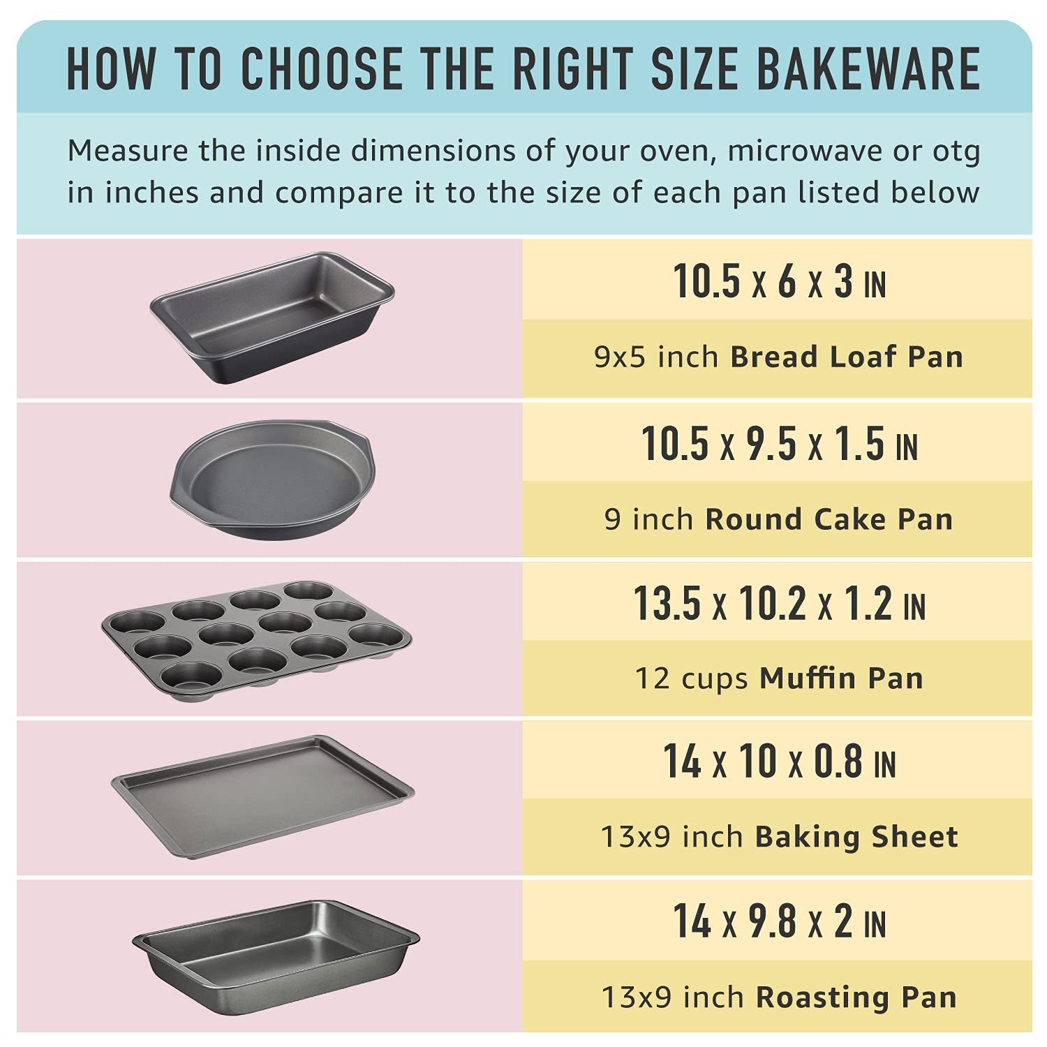 Set of 2 Nonstick Muffin Baking Pans, 12 Cups, Gray, 13.9x10.55 in