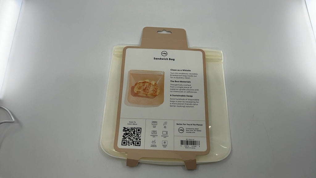 34oz Silicone Storage Bag Sandwich Oat Microwave & Dishwasher Safe