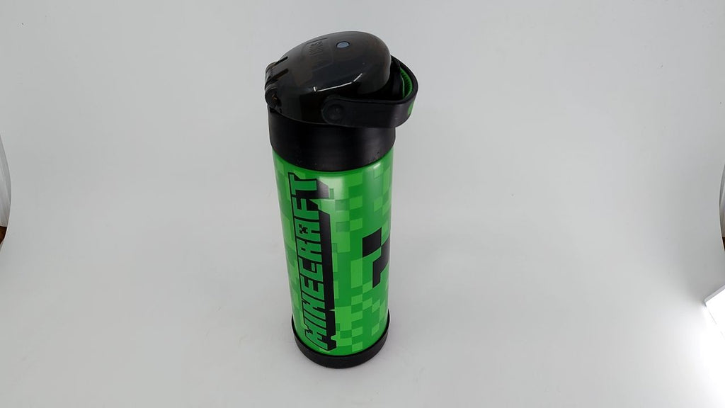 FUNtainer 16oz Stainless Steel Bottle, Vacuum Insulated, Minecraft