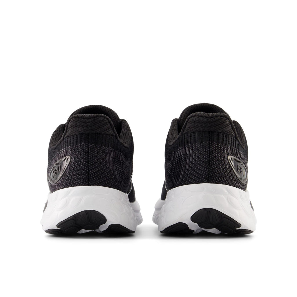 New Balance Women's 680 V8 Running Shoes, 8.5W, Black/Light Gold Metallic