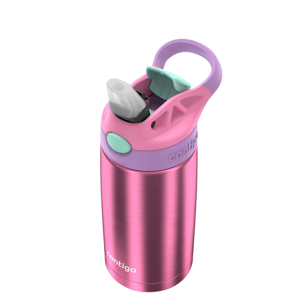 Contigo Autospout Water Bottle with Straw 13 oz Azalea/Pansy