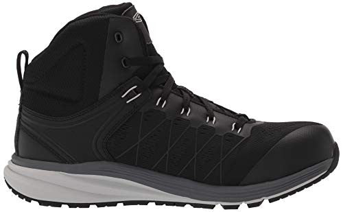 KEEN Utility Men's Vista Energy Mid Height Composite Toe Shoes, Vapor/Black,7.5W