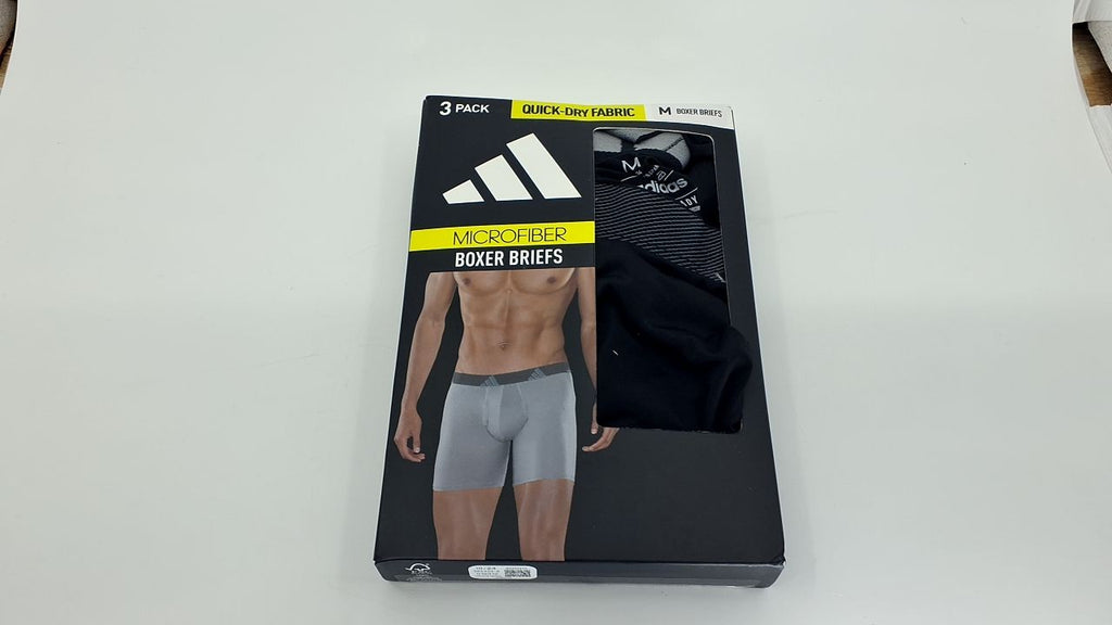adidas Mens Microfiber Boxer Briefs Underwear (Multipack) Athletic Stretch-Fit