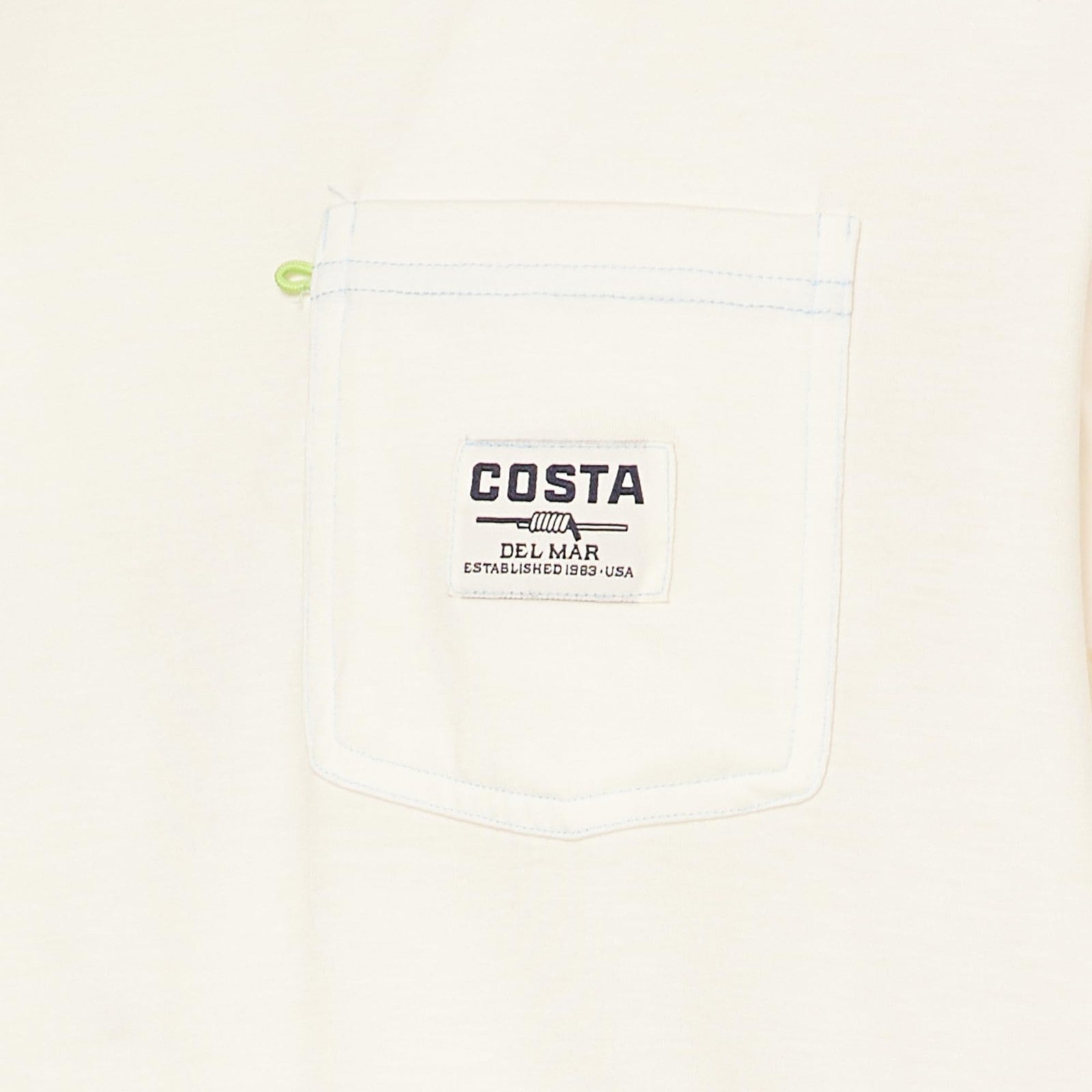 Costa Del Mar Mens Short Sleeve Pocket T-Shirt, Sail, X-Large Blue