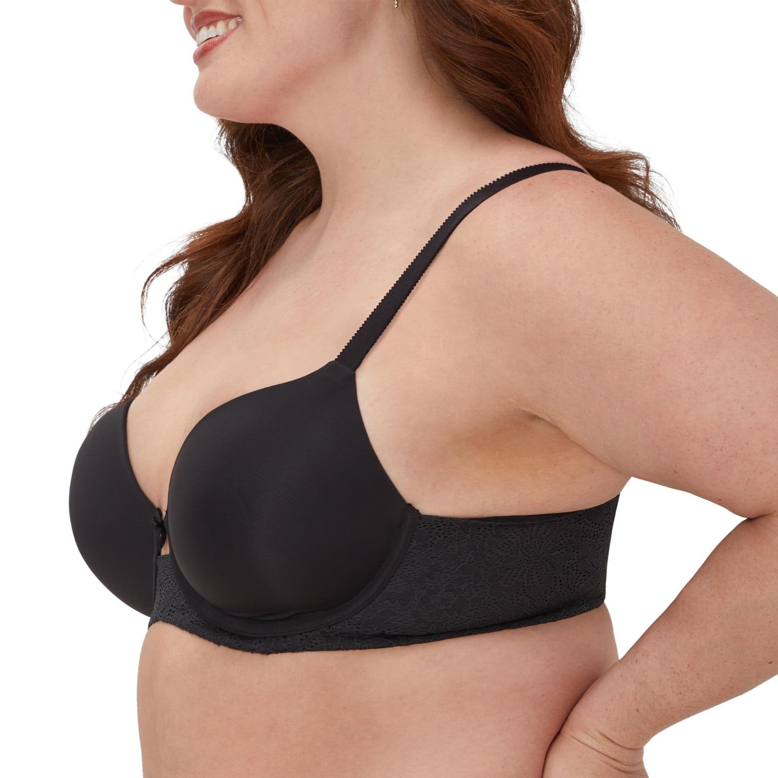 Maidenform Women's Underwire Bra 34C Black Full Coverage Custom Lift