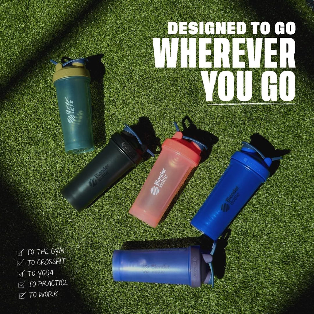 BlenderBottle Classic V2 Shaker 20-Oz Ocean Blue for Smoothies & Protein