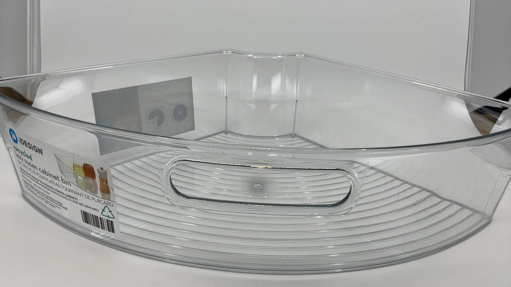 Clear 1/4 Wedge Lazy Susan Organizer Bin - Kitchen Storage