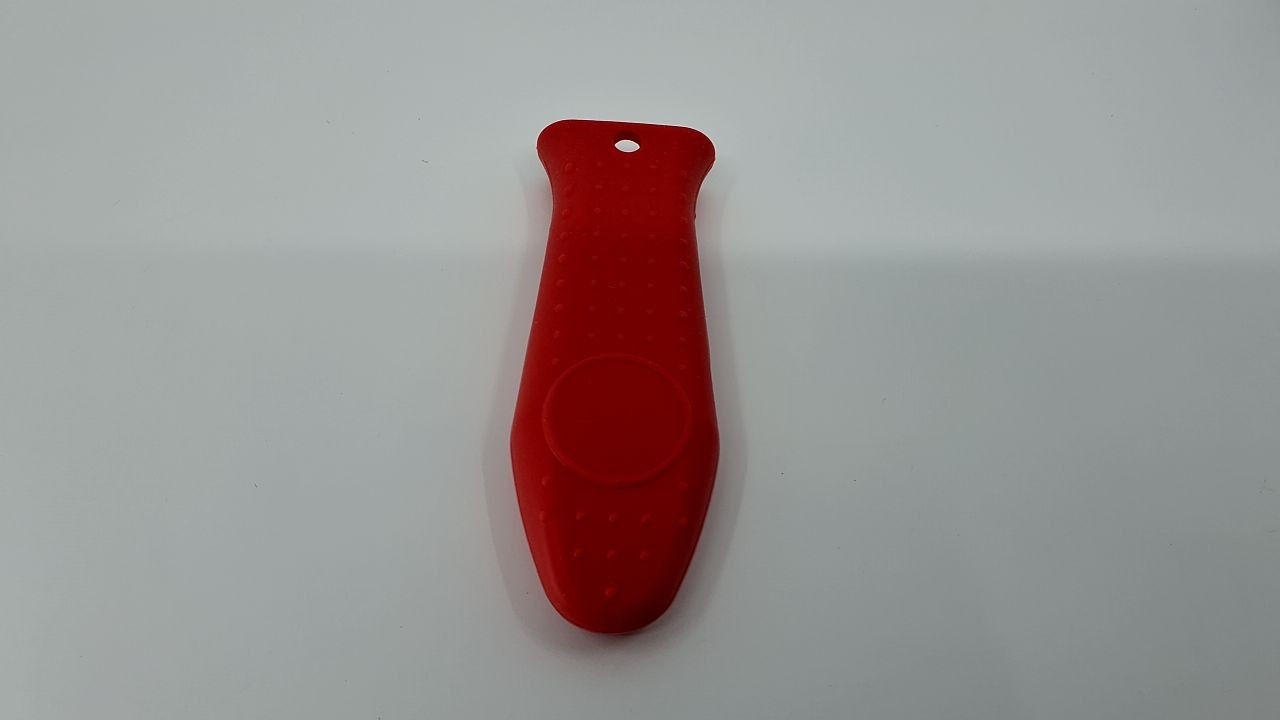 Heat-Resistant Silicone Skillet Handle Cover, Red, 5.6"L x 1.9"W