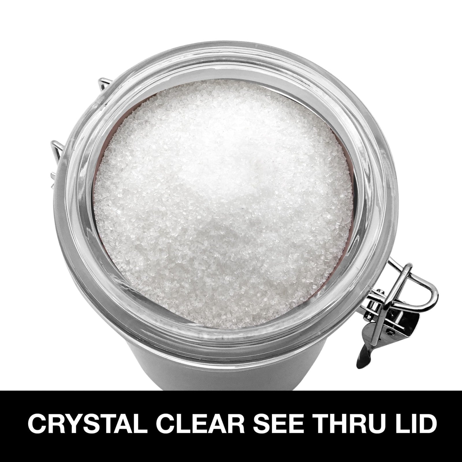 Oggi 62 Oz Sugar Canister - Airtight Stainless Steel Container