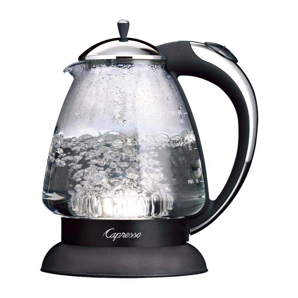Capresso 259 Water Kettle, 10" x 8.25" x 6.25", Polished Chrome