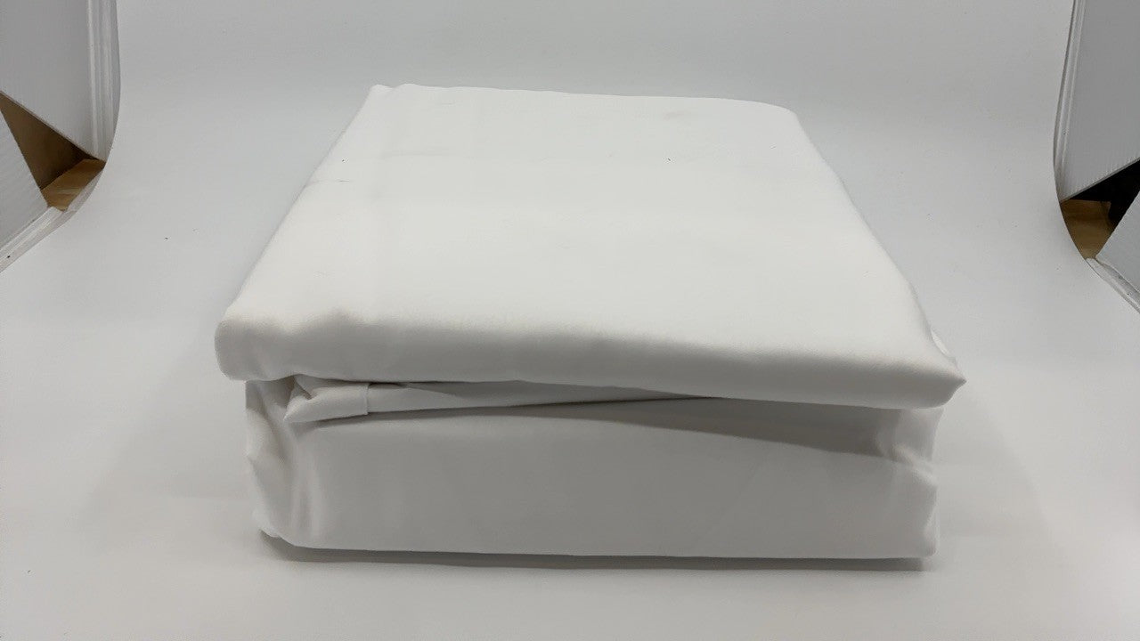 King Microfiber Bed Sheet Set 4PC 14-Inch Deep Pockets Bright White