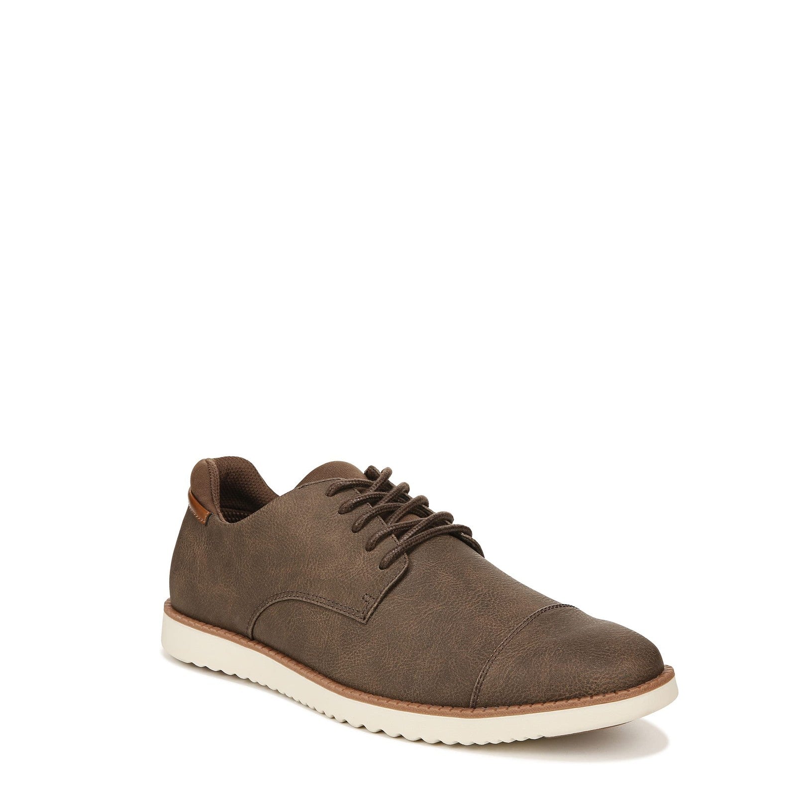 Dr. Scholl's Shoes Mens Sync Cap Toe Lace Up Oxford Brown Smooth 11.5 M