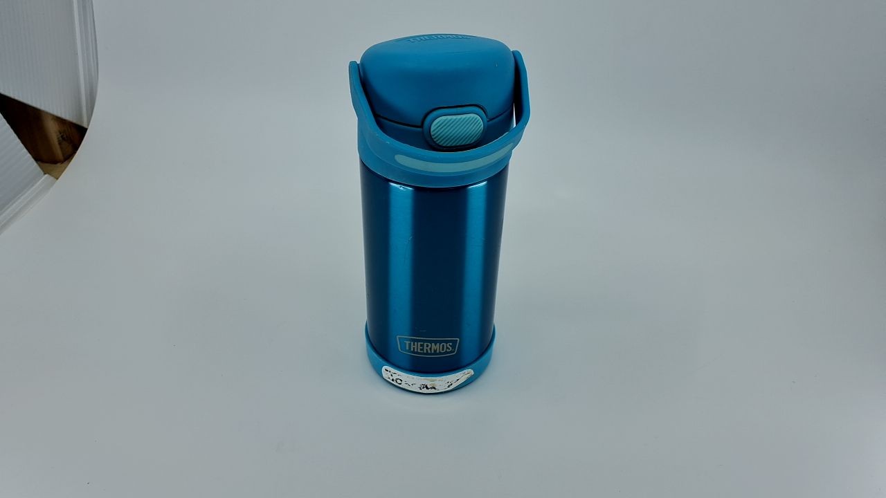 THERMOS FUNtainer 12oz Insulated Water Bottle for Kids, Teal, Stainless Steel