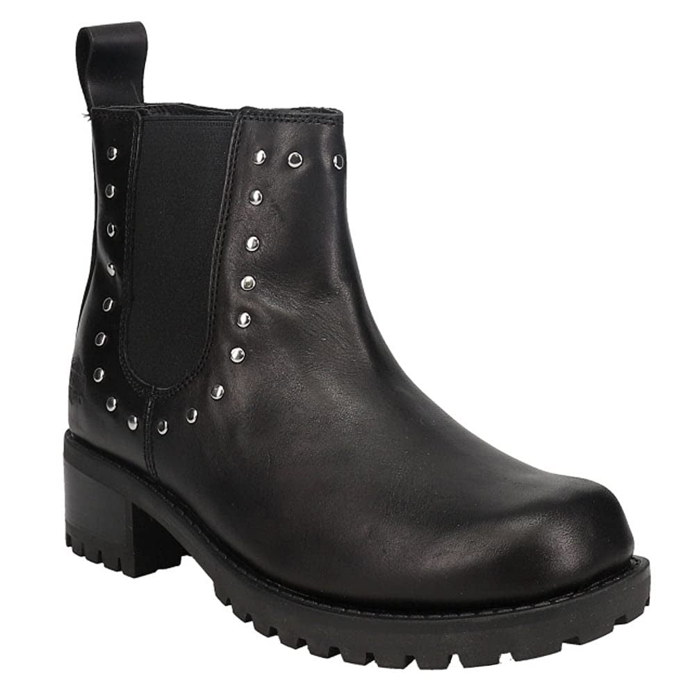 Harley-Davidson Footwear Women's Ashby Pull On Boot, Black, 8.5