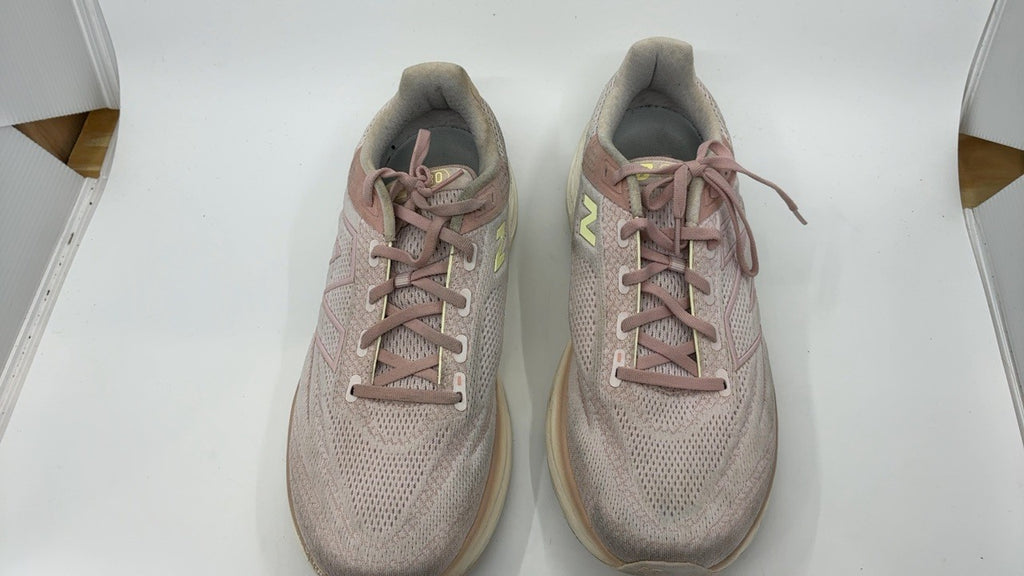 New Balance W1080V13 Women's Running Shoe 12 X-Wide Pink Granite/Limelight