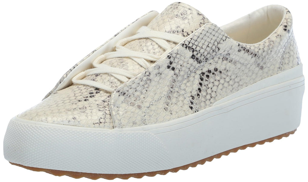 Keds Remi Slip on, Sneaker Womens, Cream Snakeskin Leather, 10 Medium