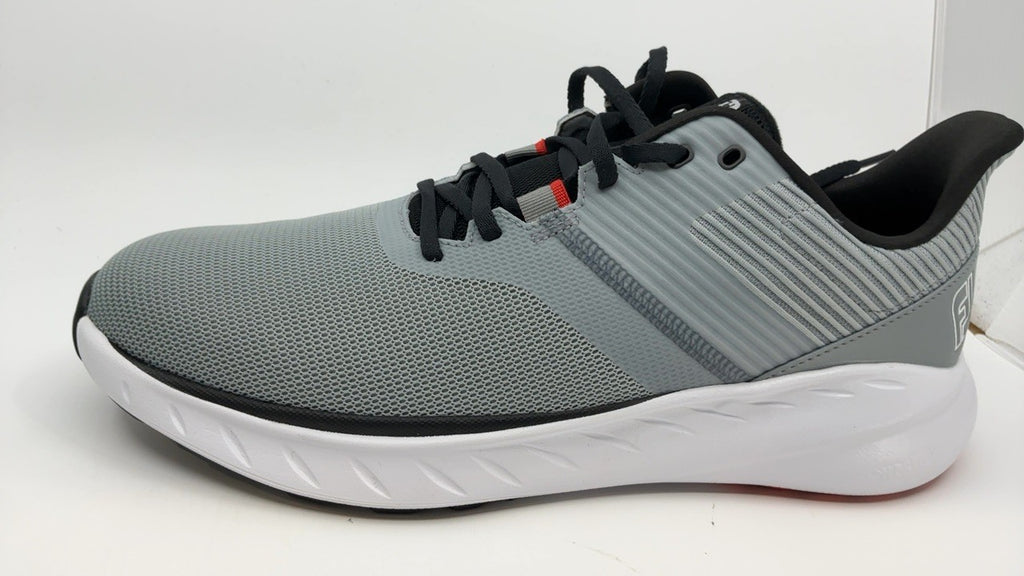 FootJoy Men's FJ Flex Previous Season Style Golf Shoe, Grey/Charcoal, 11.5 Wide