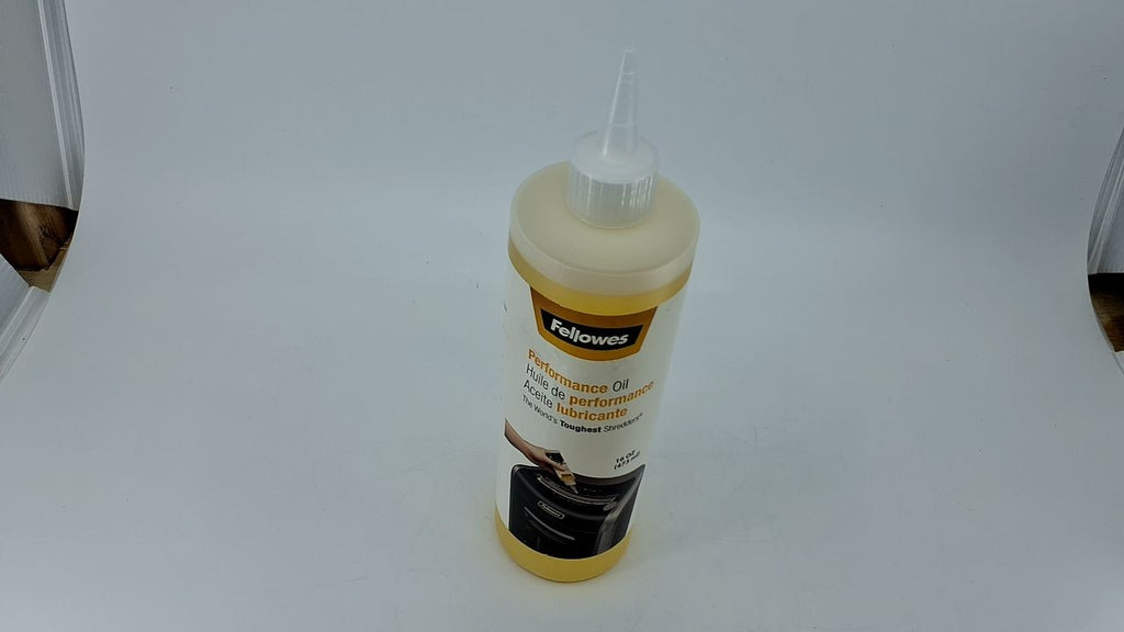 16 oz Fellowes Shredder Oil w/ Extended Nozzle for Cross-Cut & Micro-Cut