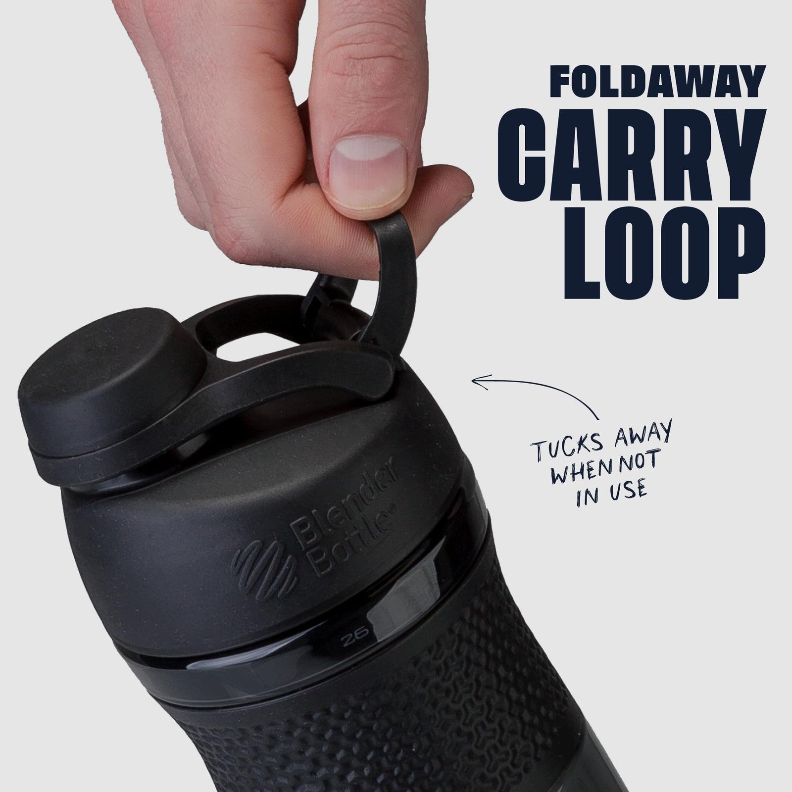 BlenderBottle SportMixer 20oz Shaker - Protein & Smoothie Use