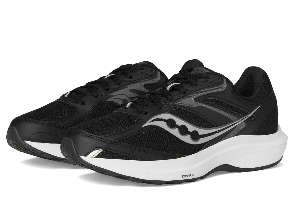 Saucony Men's Cohesion 17, Black/White, 11