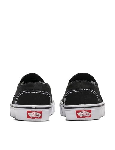 Vans Women’s Slip-On Sneakers, Asher Model, Black/White, 9.5
