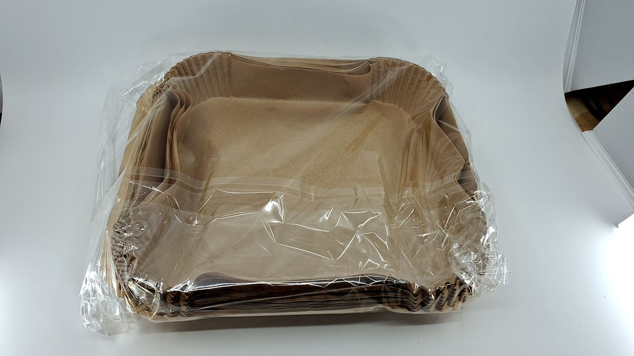 10 Inch Square Parchment Paper Liners, 150 PCS for Air Fryers & Microwaves