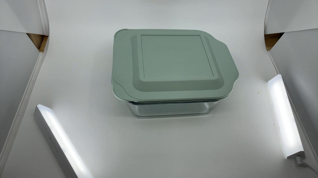 Pyrex 8x8 Deep Glass Baking Dish w/ Plastic Lid, Oven & Microwave Safe